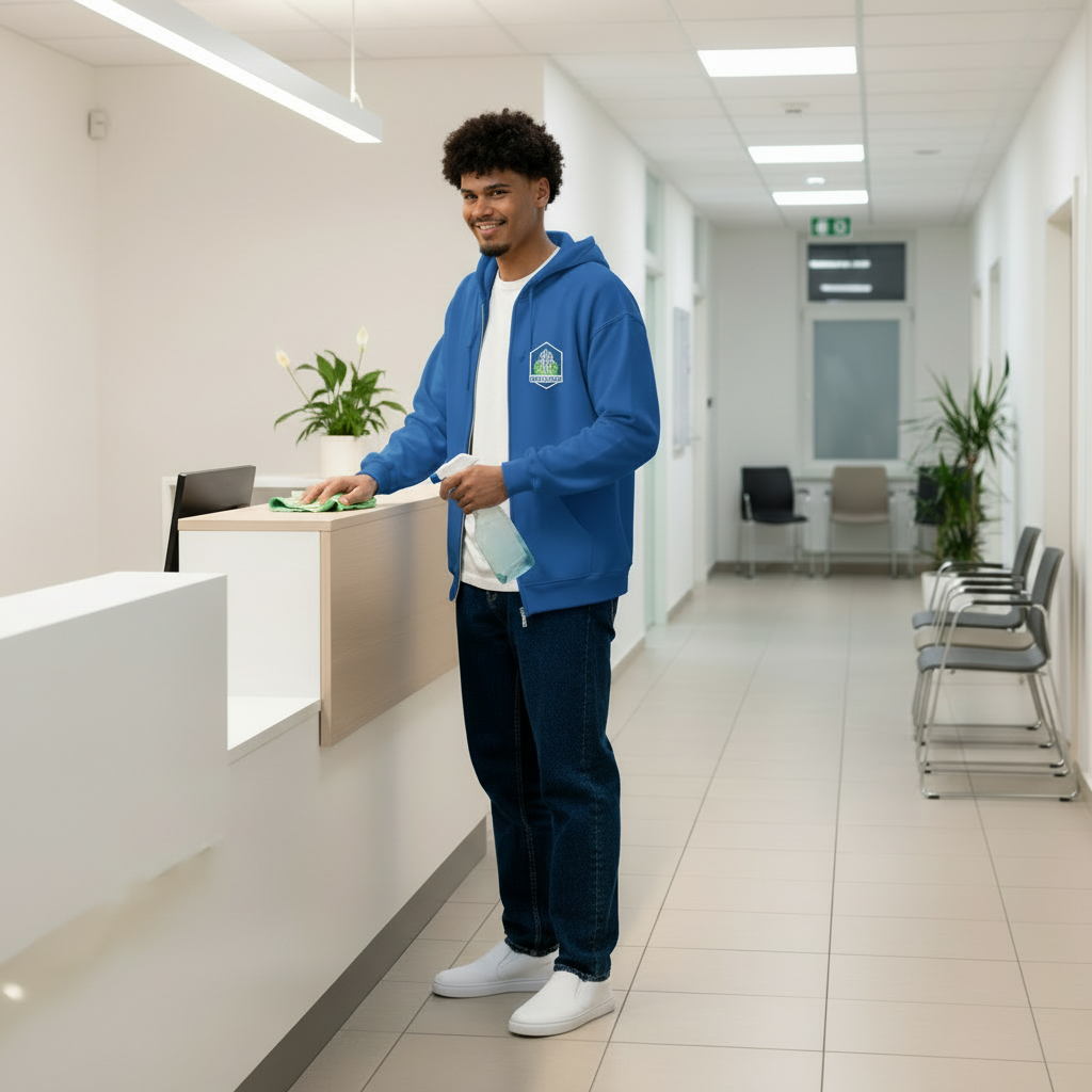 Professionell gereinigte Arztpraxis mit Wartezimmer in Bremen